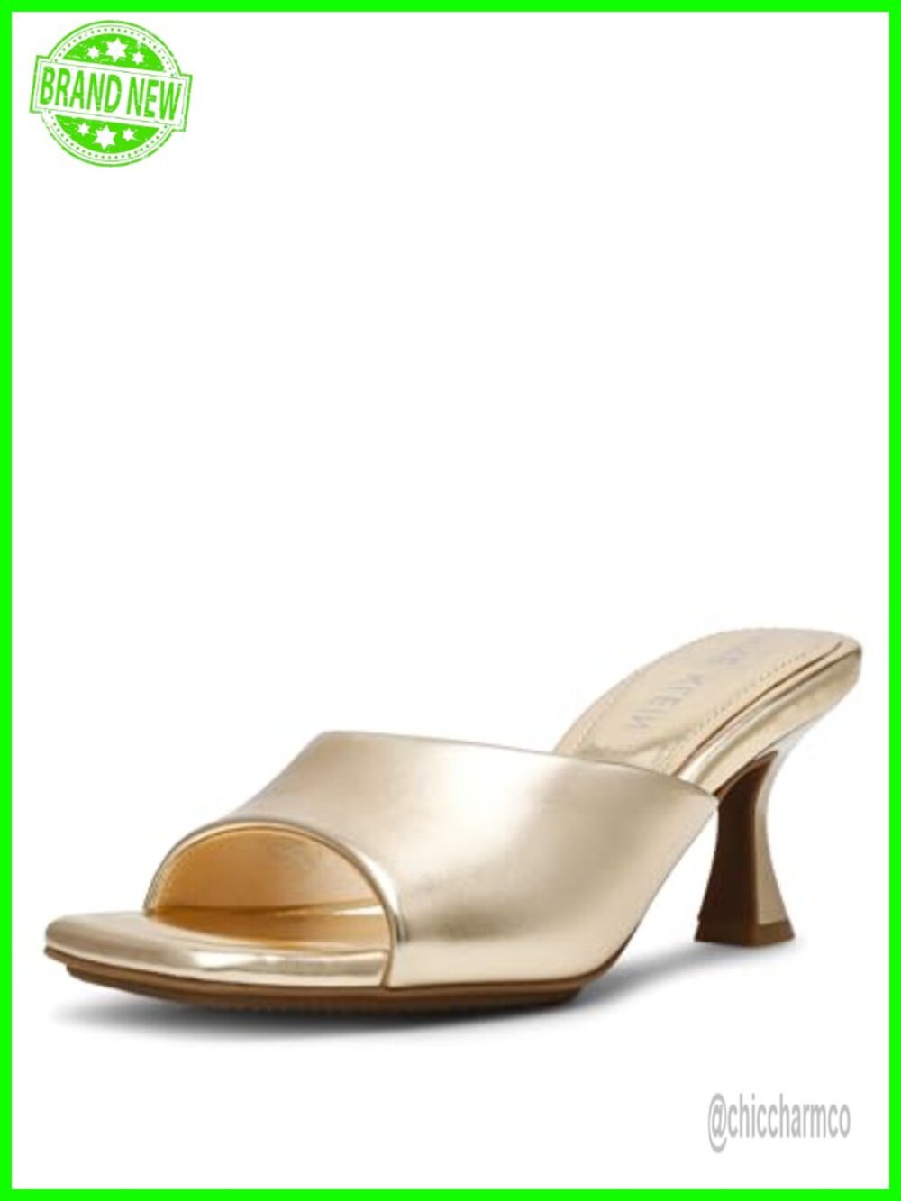 Anne Klein Jerilyn Slingback Kitten Heel Pumps Faux Leather